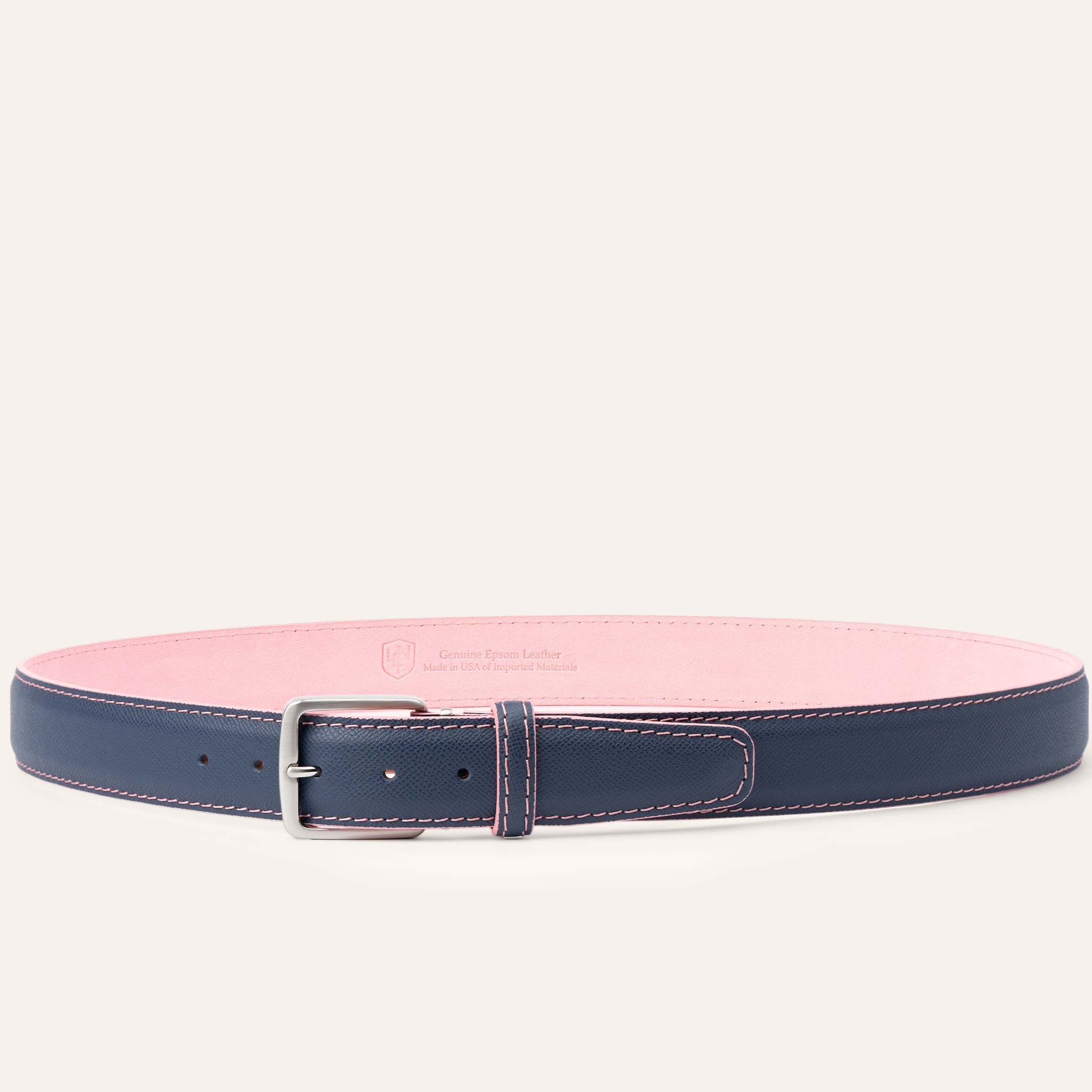 Epsom - Navy with Flamingo Alcantara Lining