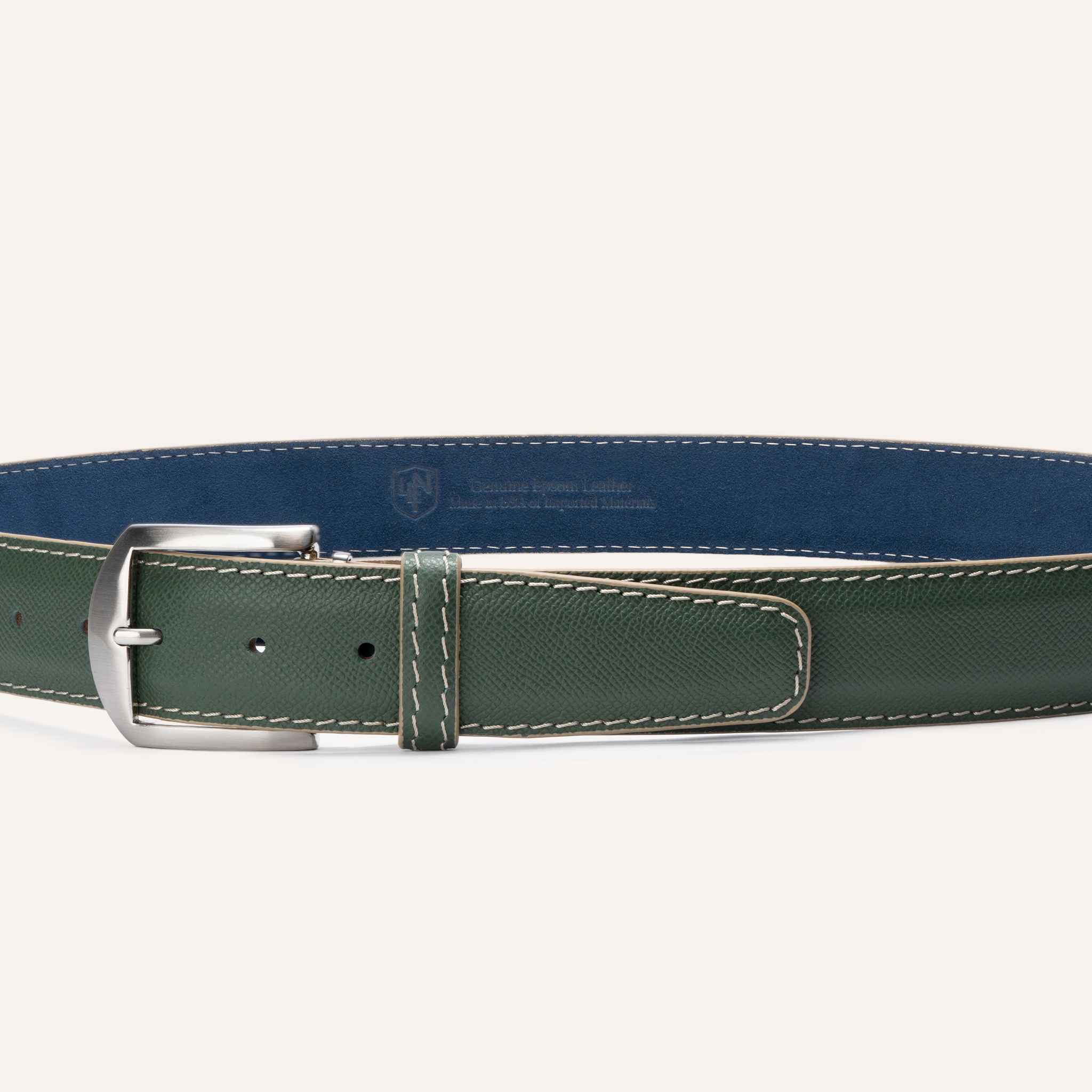 Epsom - Olive with Navy Alcantara Lining
