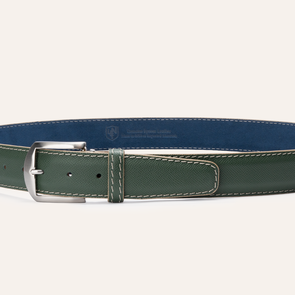 Epsom - Olive with Navy Alcantara Lining