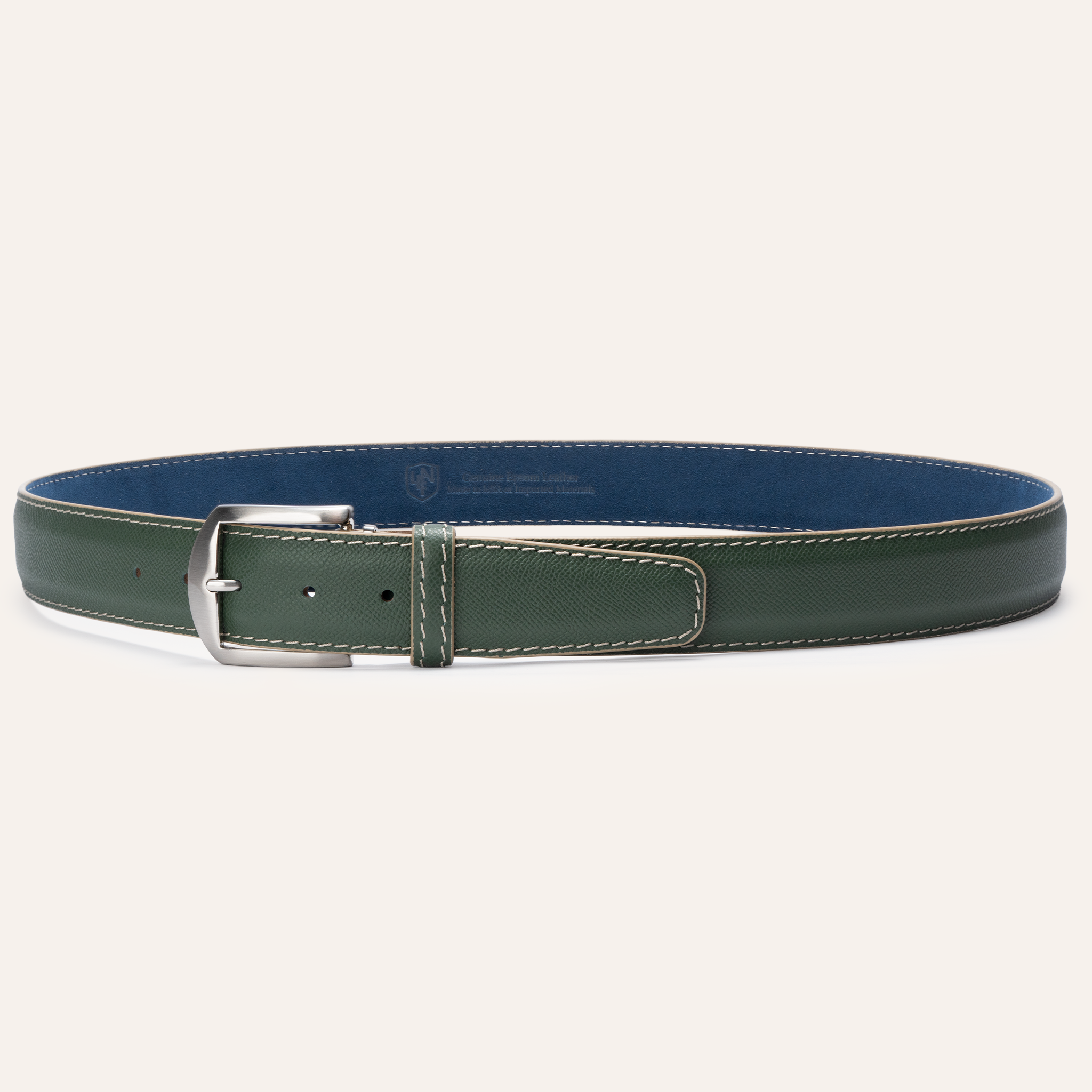 Epsom - Olive with Navy Alcantara Lining