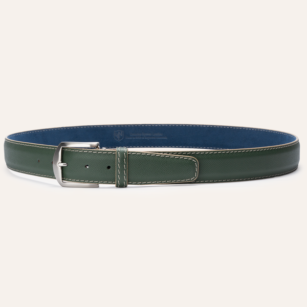 Epsom - Olive with Navy Alcantara Lining