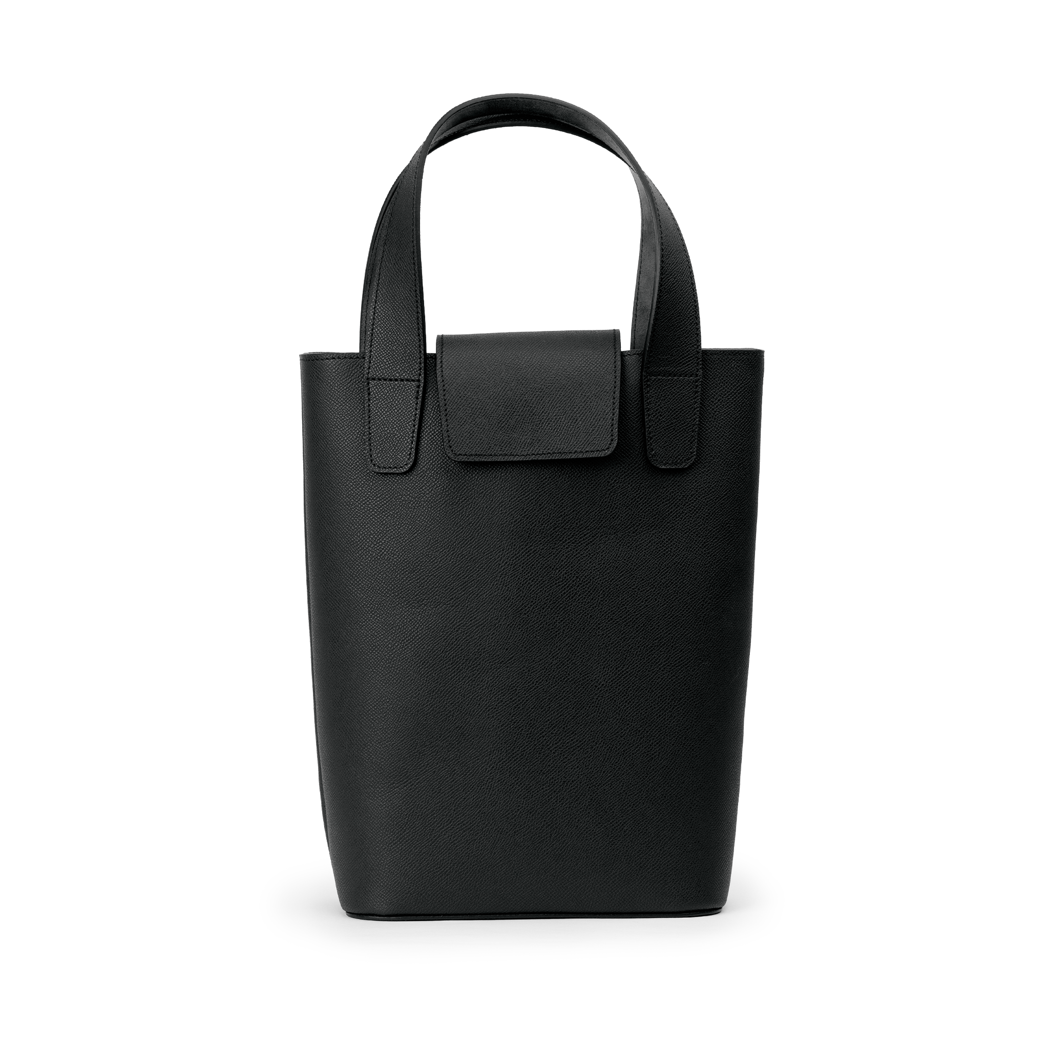 Wine Tote - Black Epsom