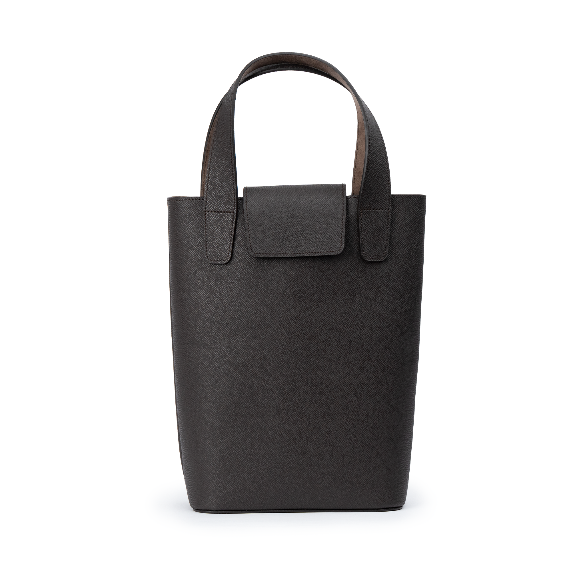 Wine Tote - Chocolate Epsom