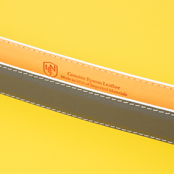 Epsom - Charcoal with Mango Alcantara Lining