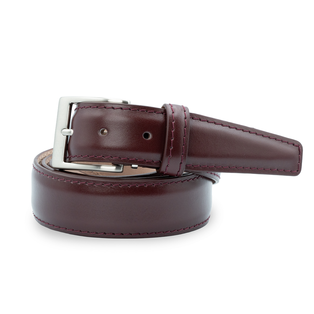 Italian Calf - Bordeaux w/ Bordeaux Stitching