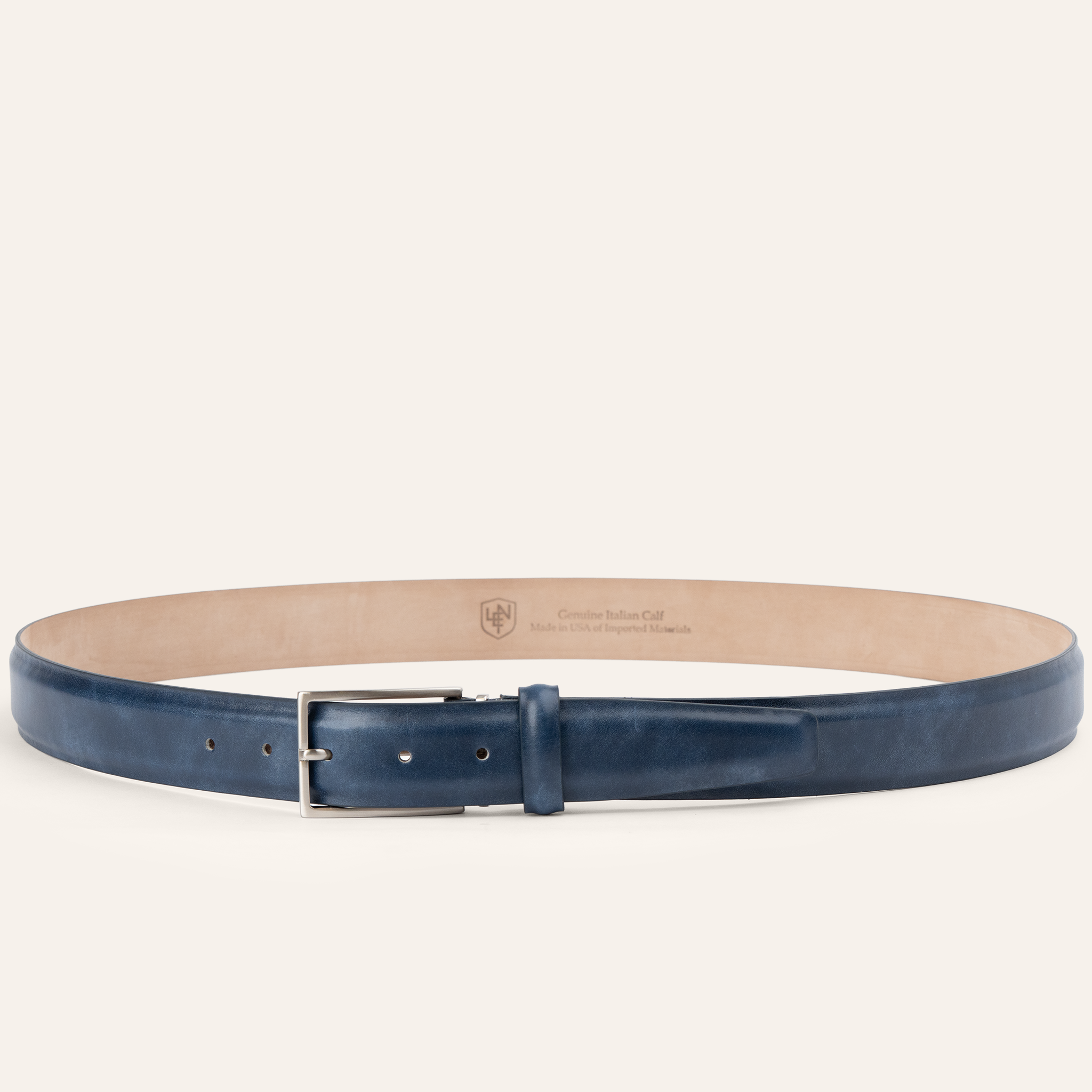 Italian Marbled Calf 35mm - Denim