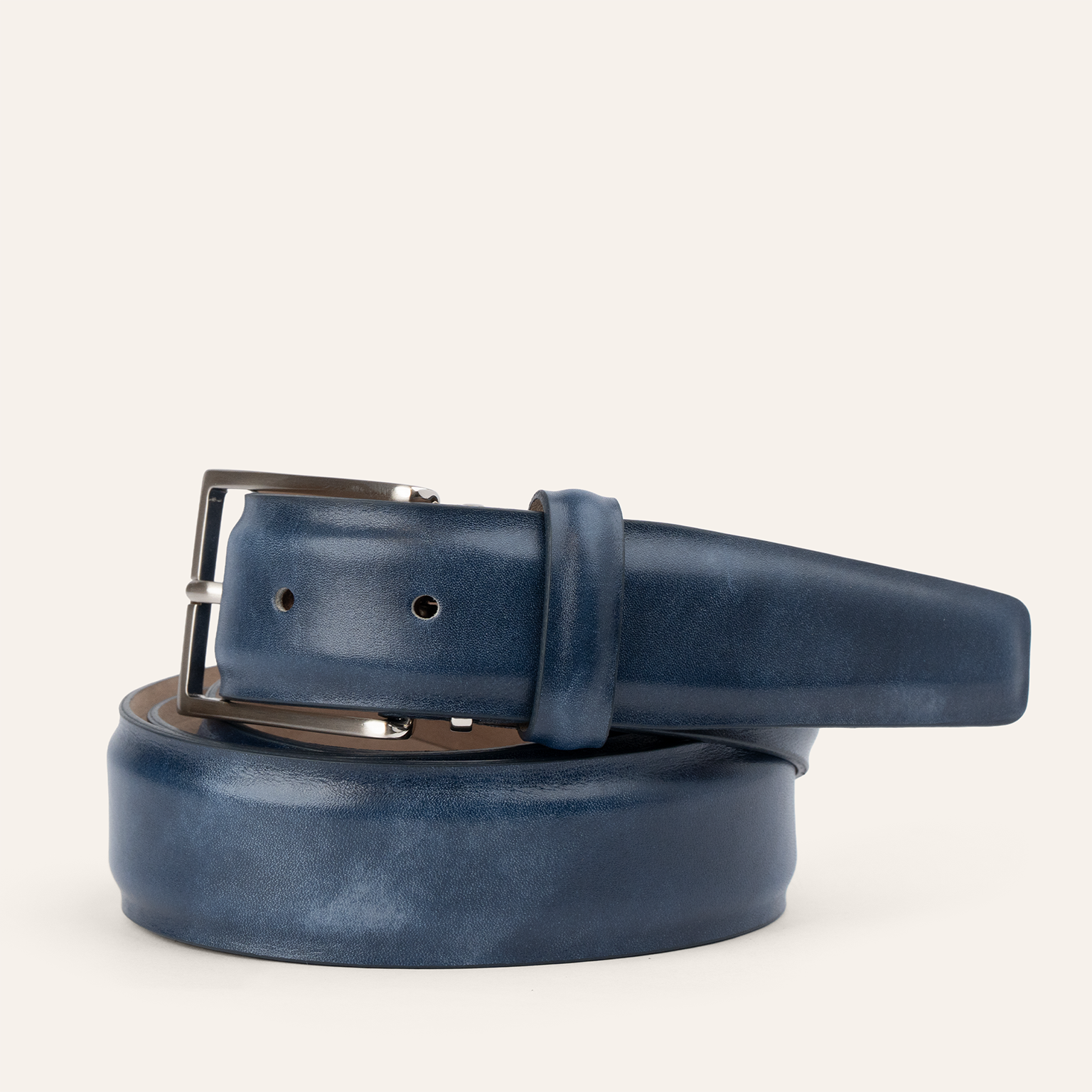 Italian Marbled Calf 35mm - Denim