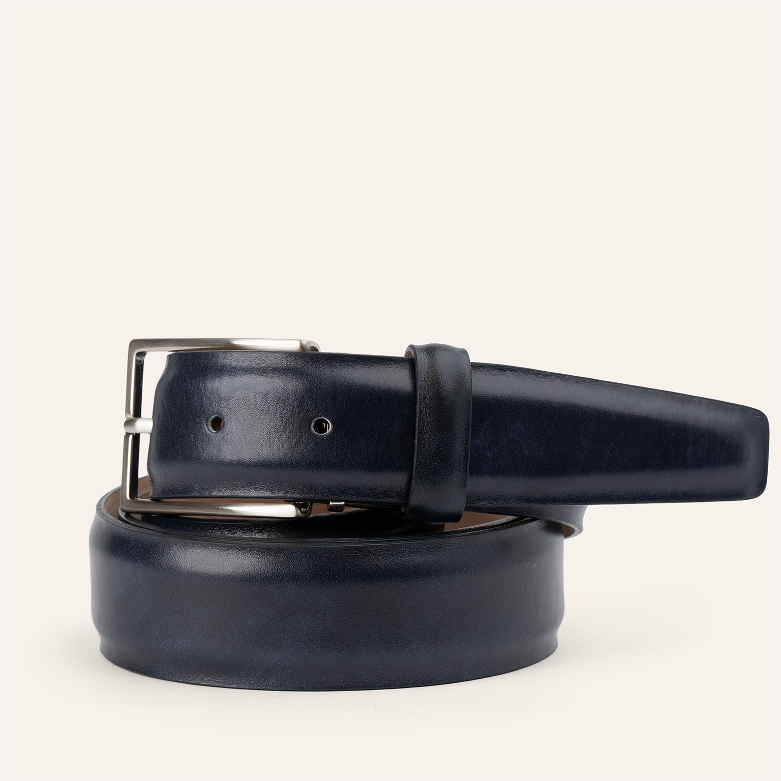Italian Marbled Calf 35mm - Navy