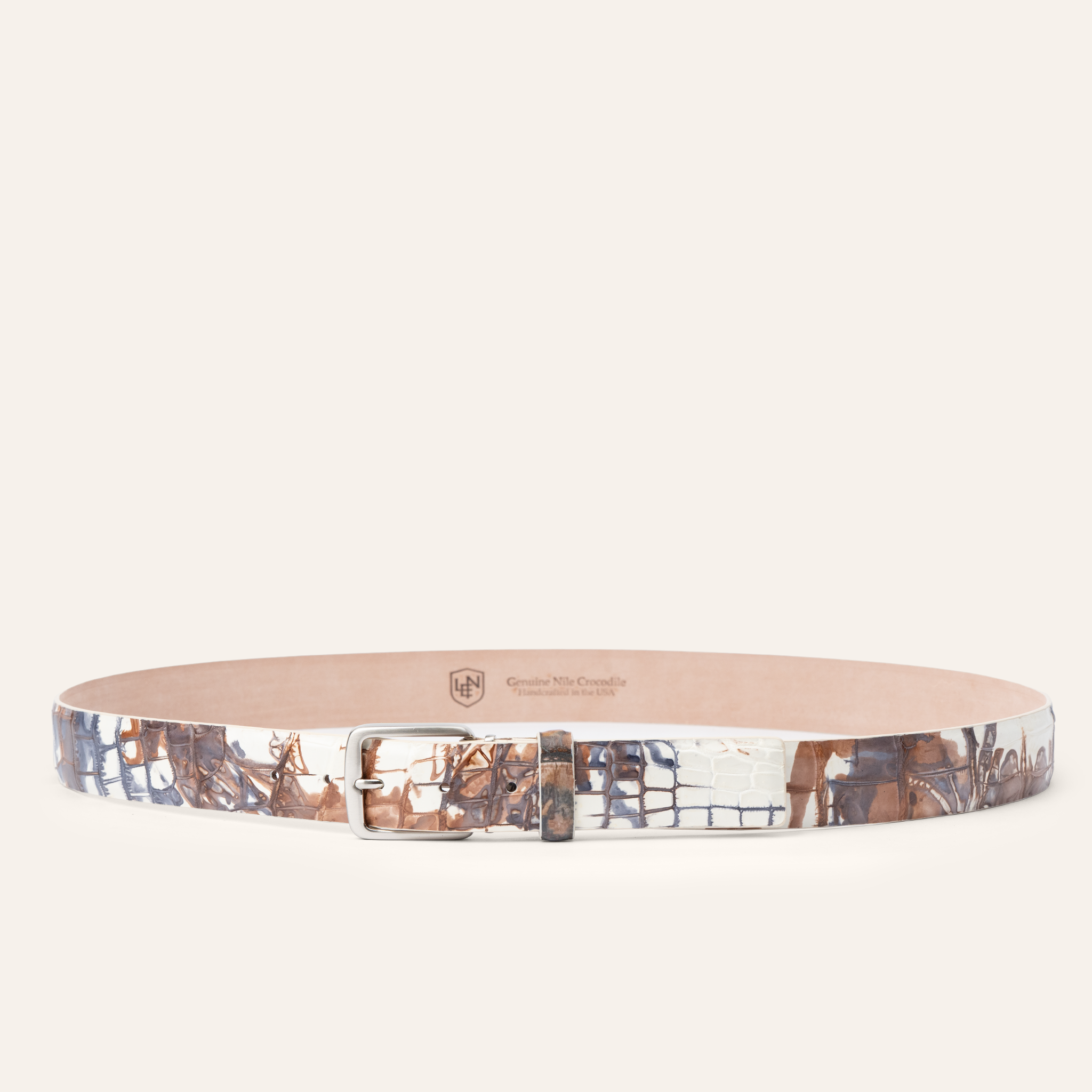 Tie-Dye Nile Crocodile - Caramel