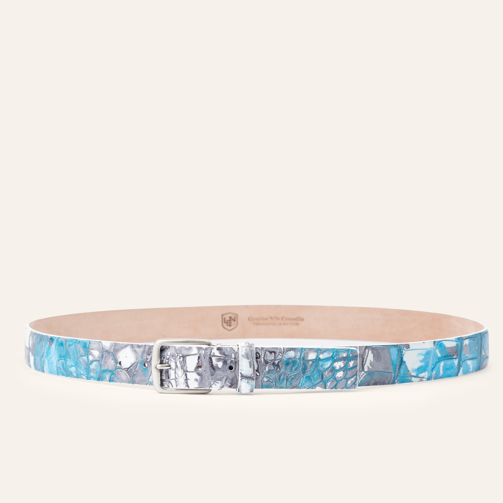 Tie-Dye Nile Crocodile - Light Blue