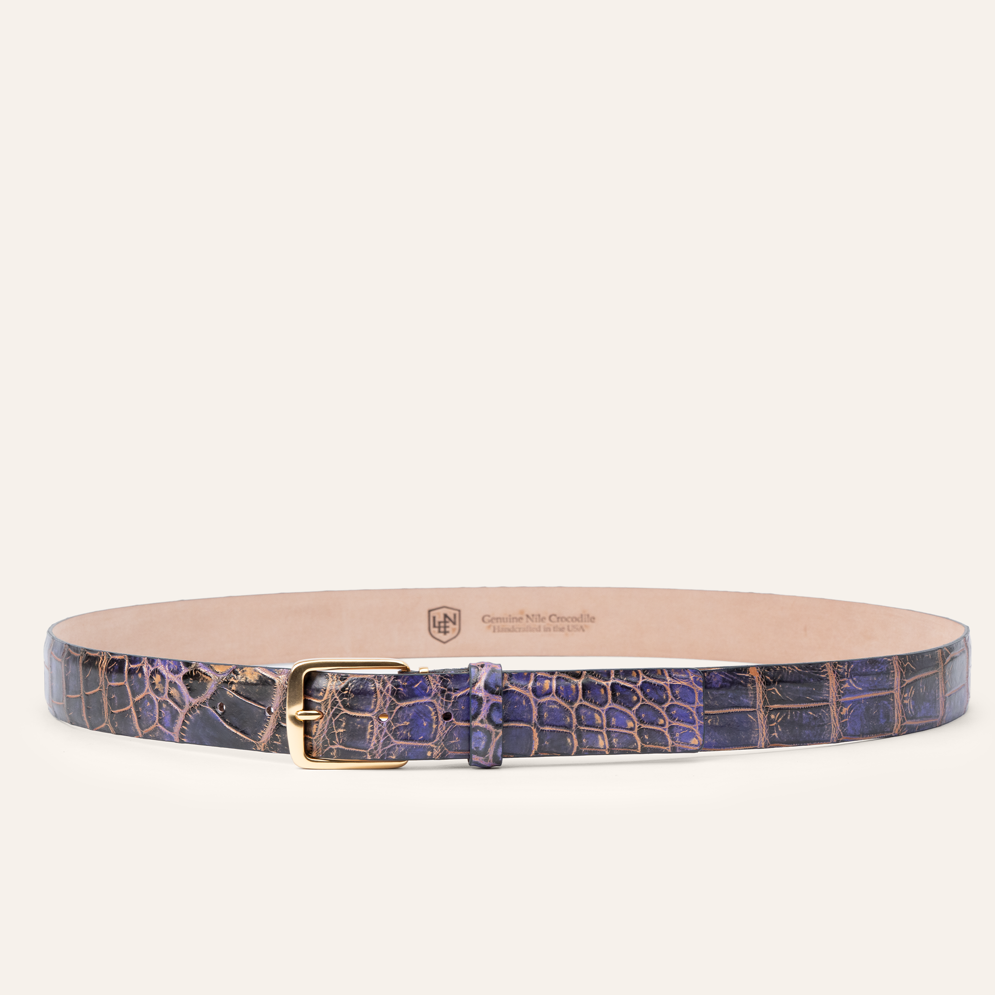 Iridescent Nile Crocodile - Midnight Purple