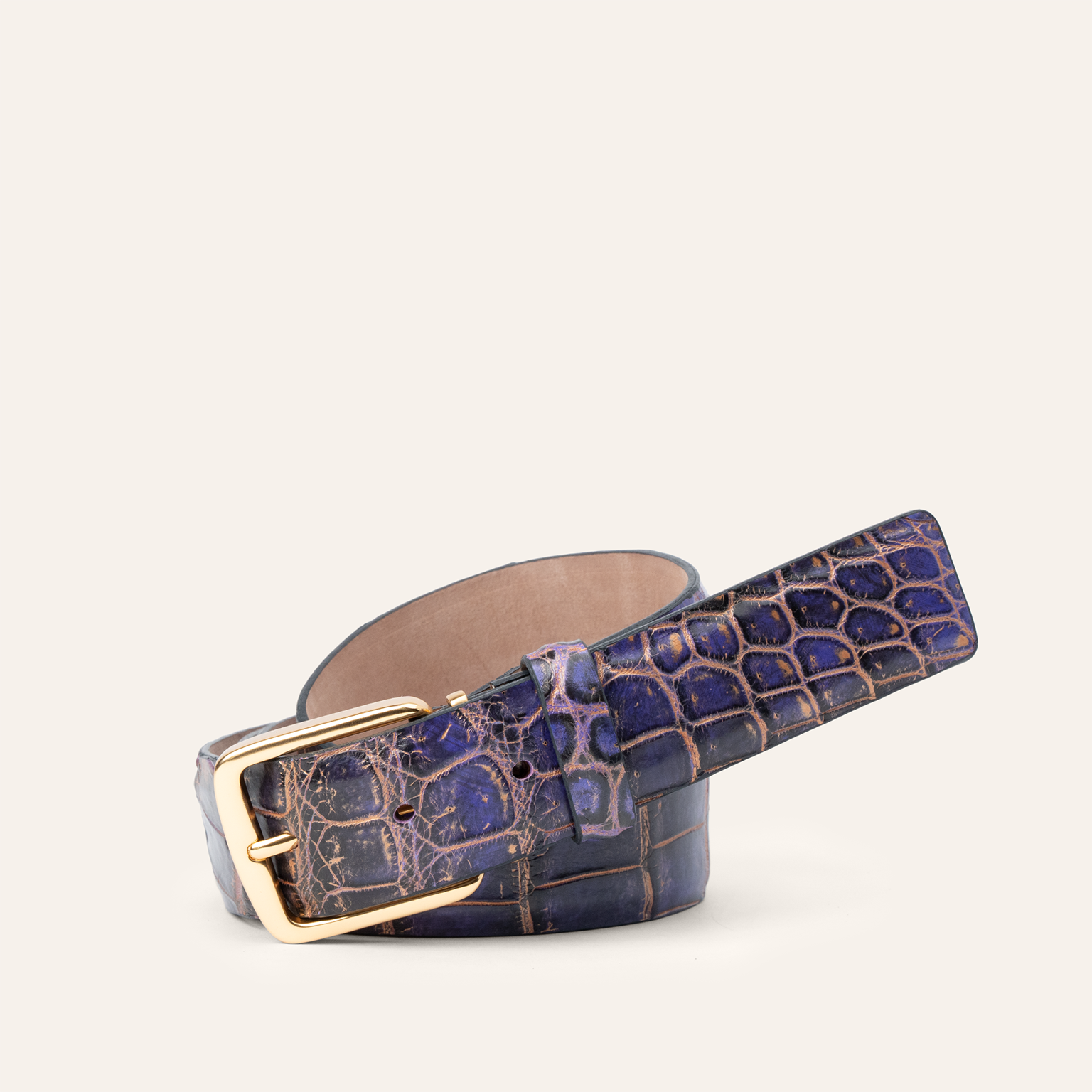 Iridescent Nile Crocodile - Midnight Purple