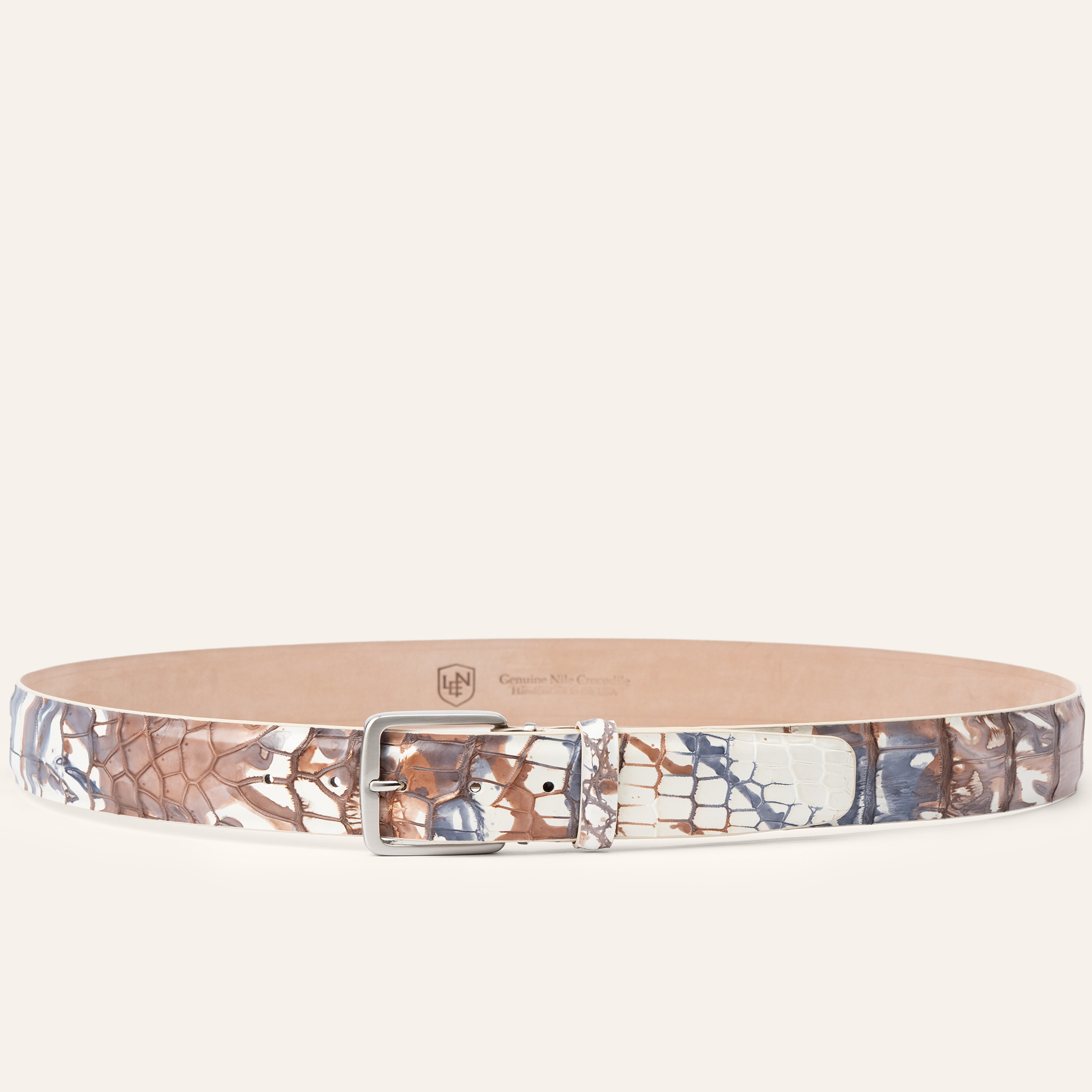 Tie-Dye Nile Crocodile - Caramel