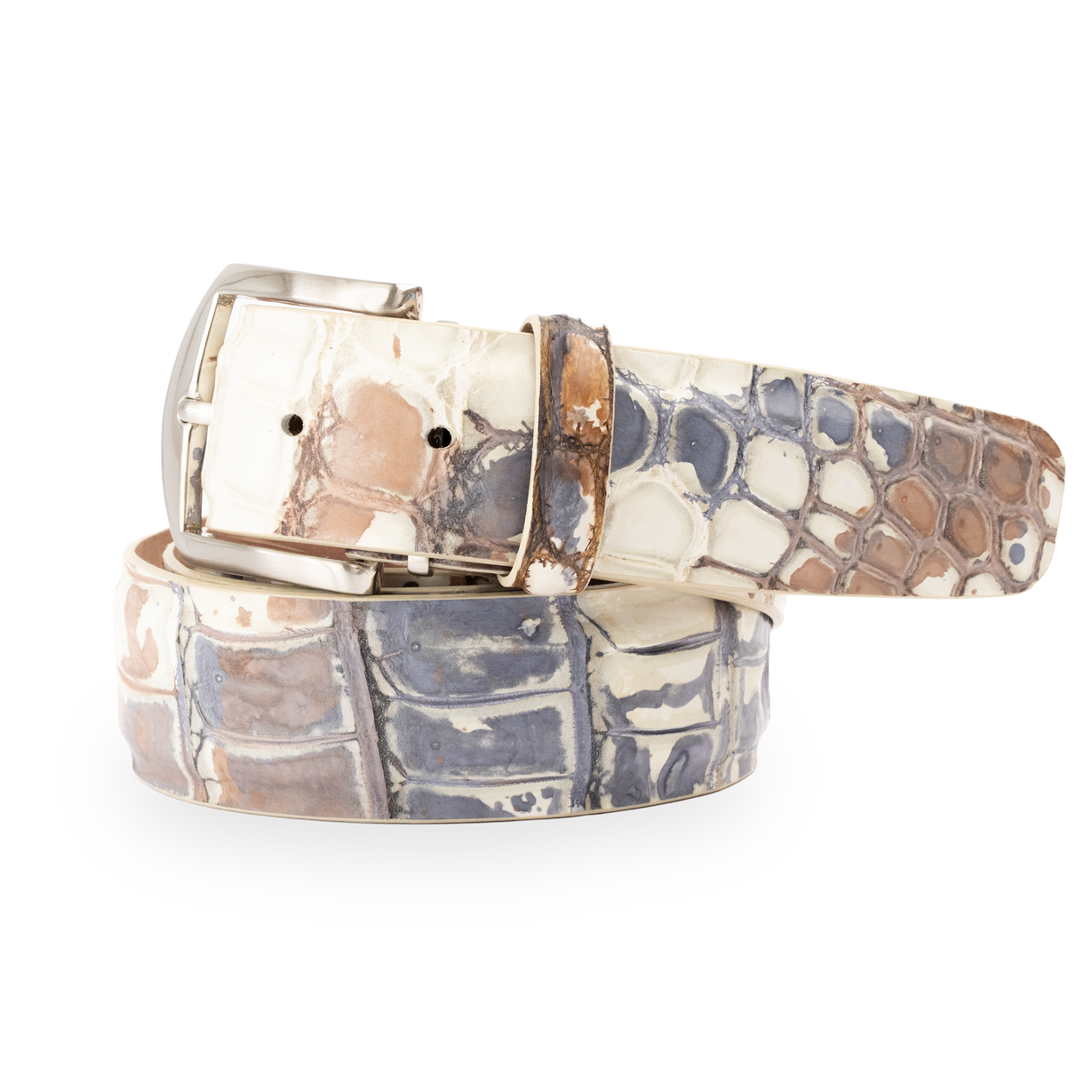 Tie-Dye Nile Crocodile - Caramel