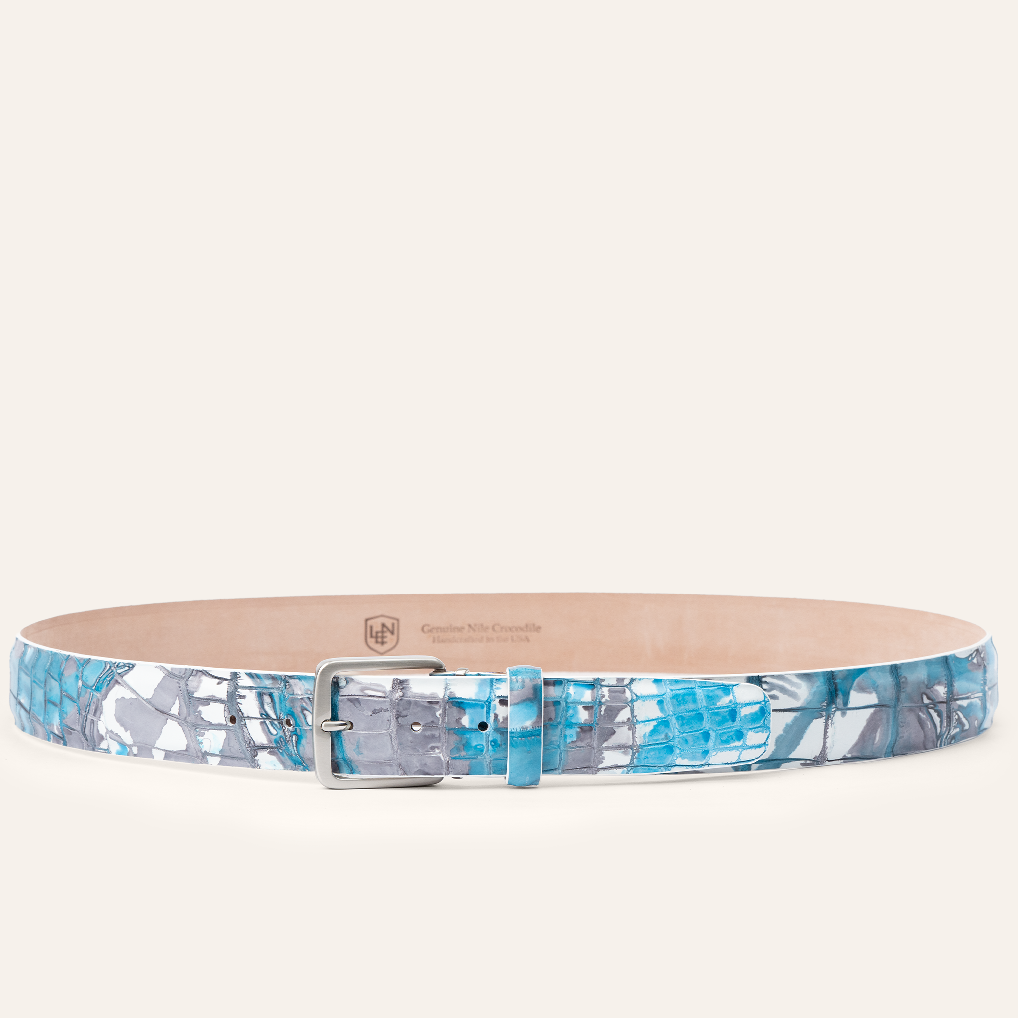 Tie-Dye Nile Crocodile - Light Blue