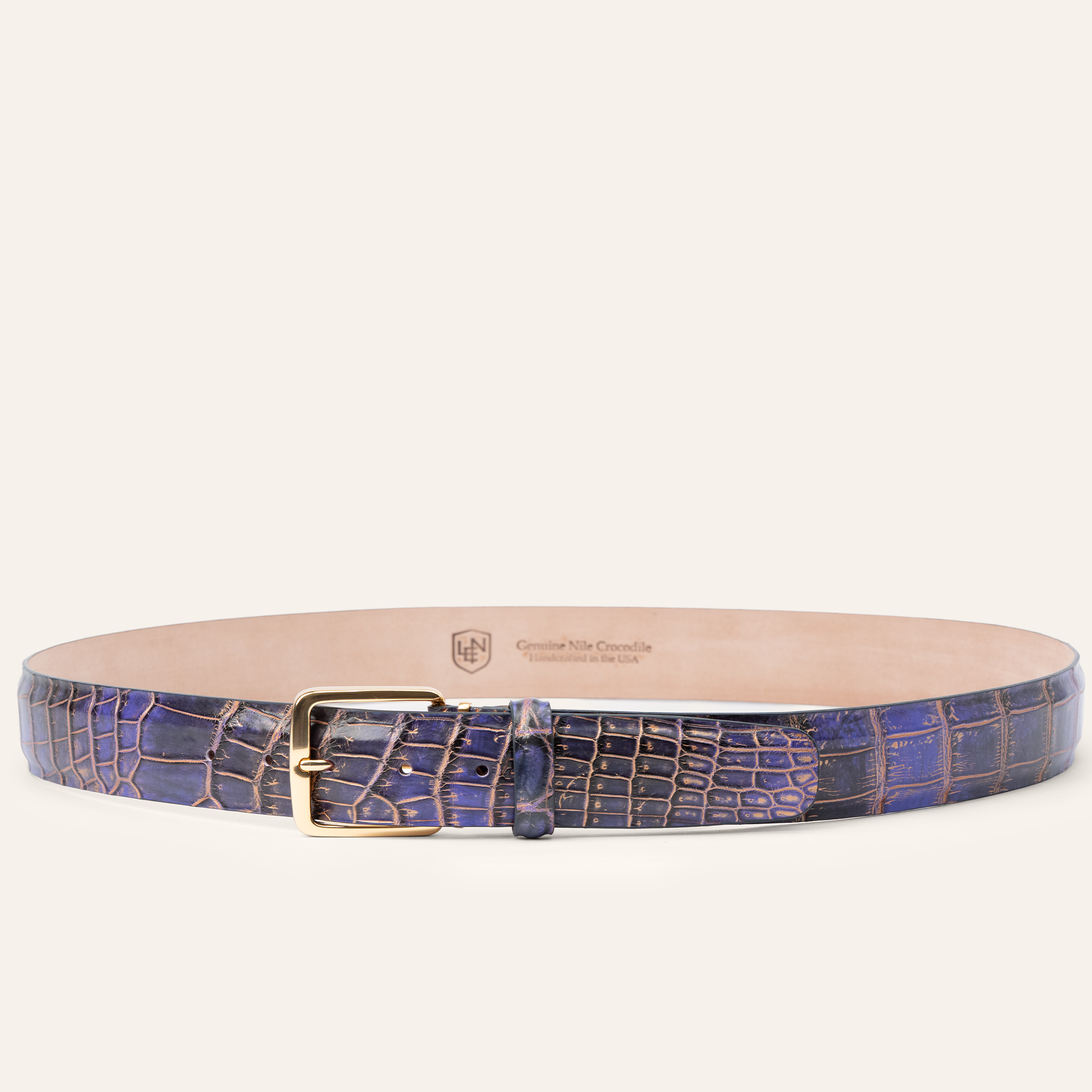 Iridescent Nile Crocodile - Midnight Purple