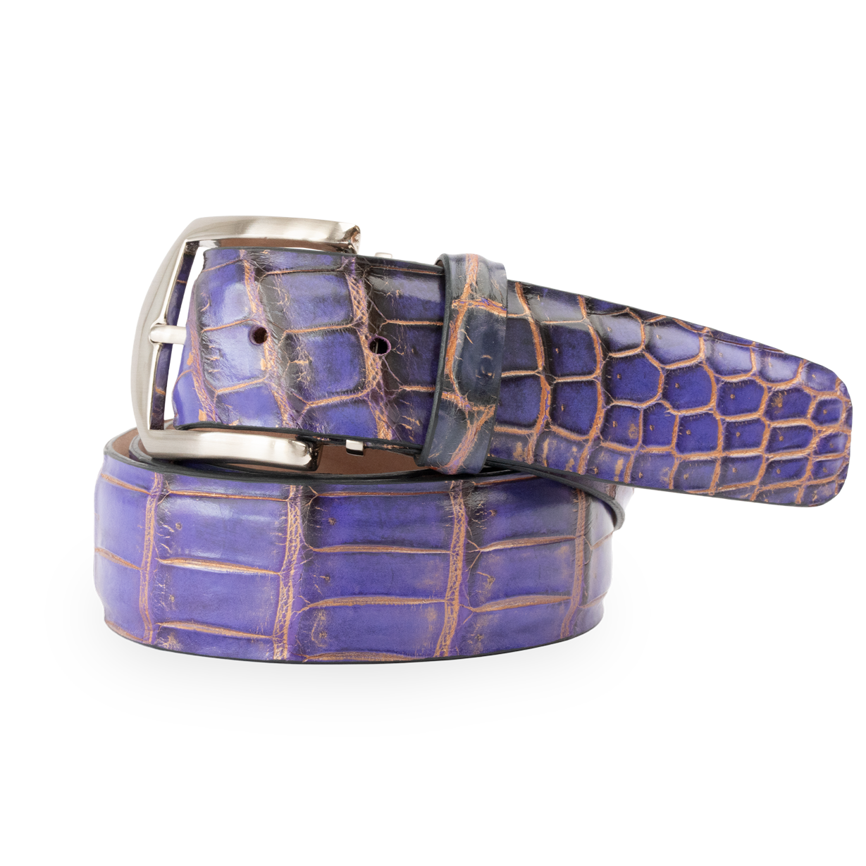 Iridescent Nile Crocodile - Midnight Purple