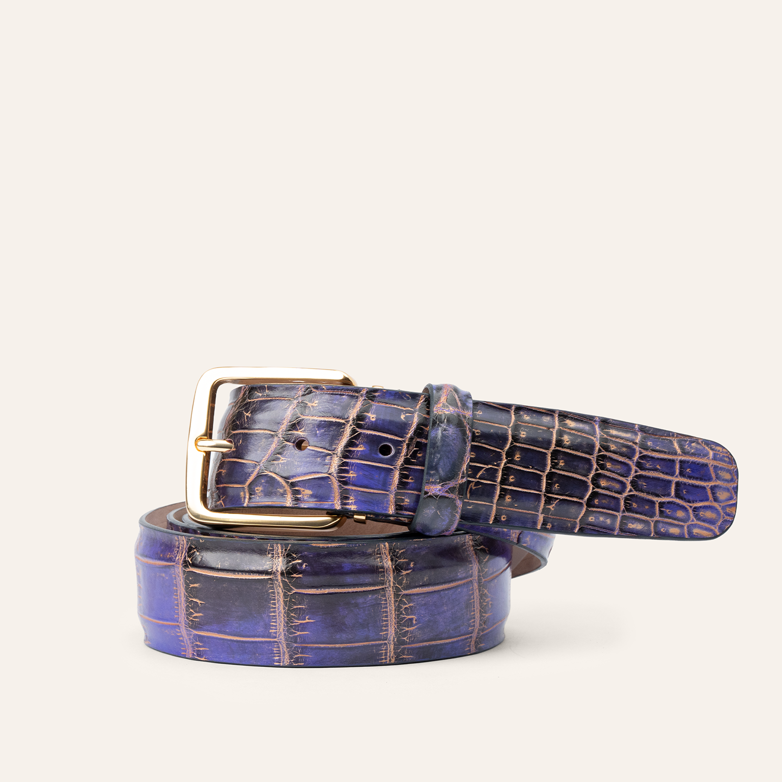 Iridescent Nile Crocodile - Midnight Purple