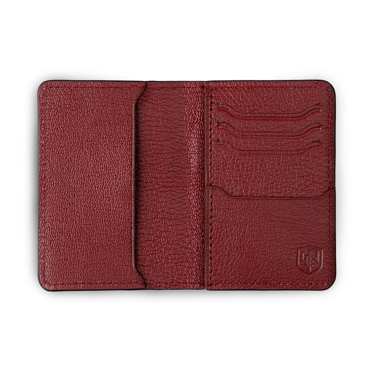 American Alligator Sport Bifold - Black & Oxblood