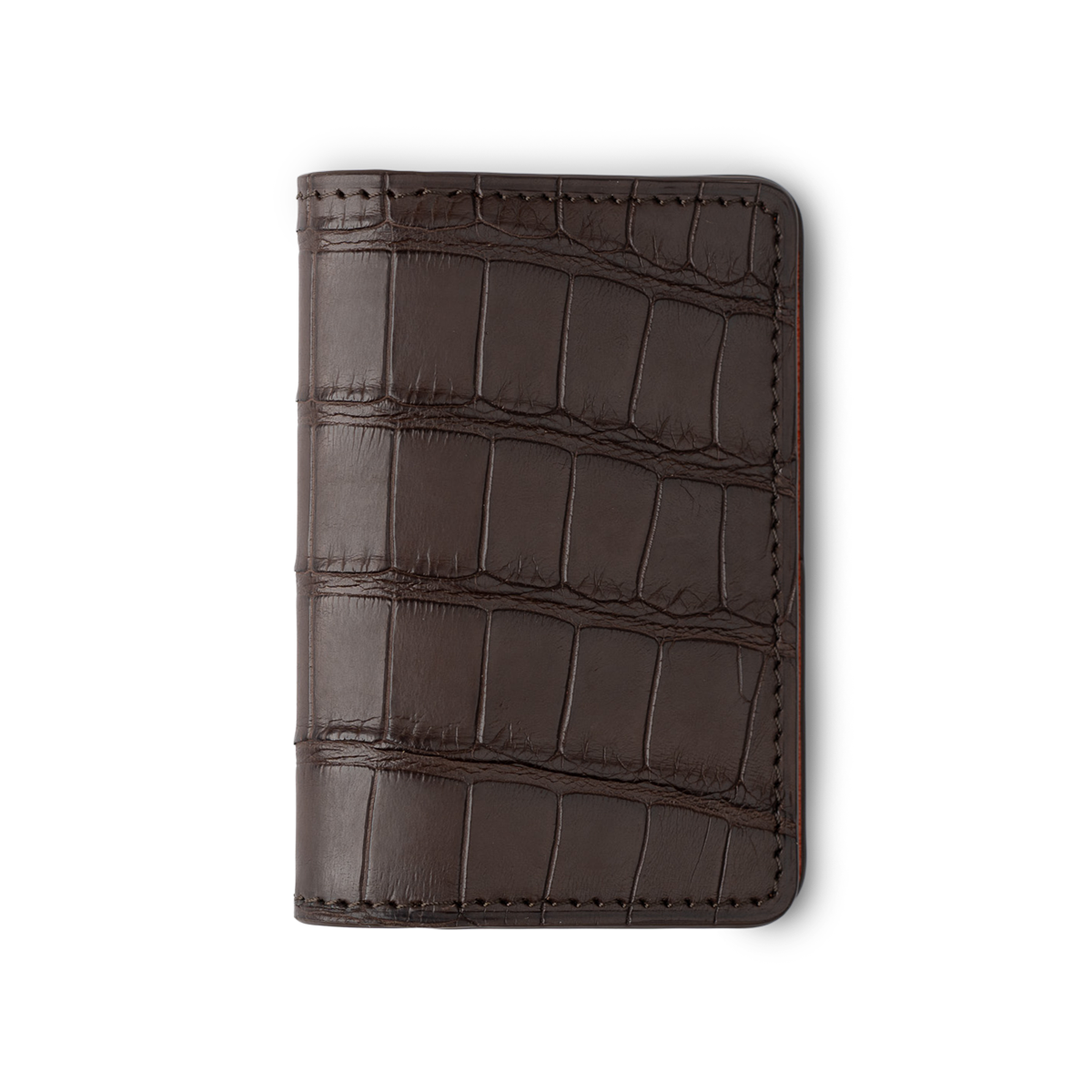 American Alligator Sport Organizer - Brown & Orange
