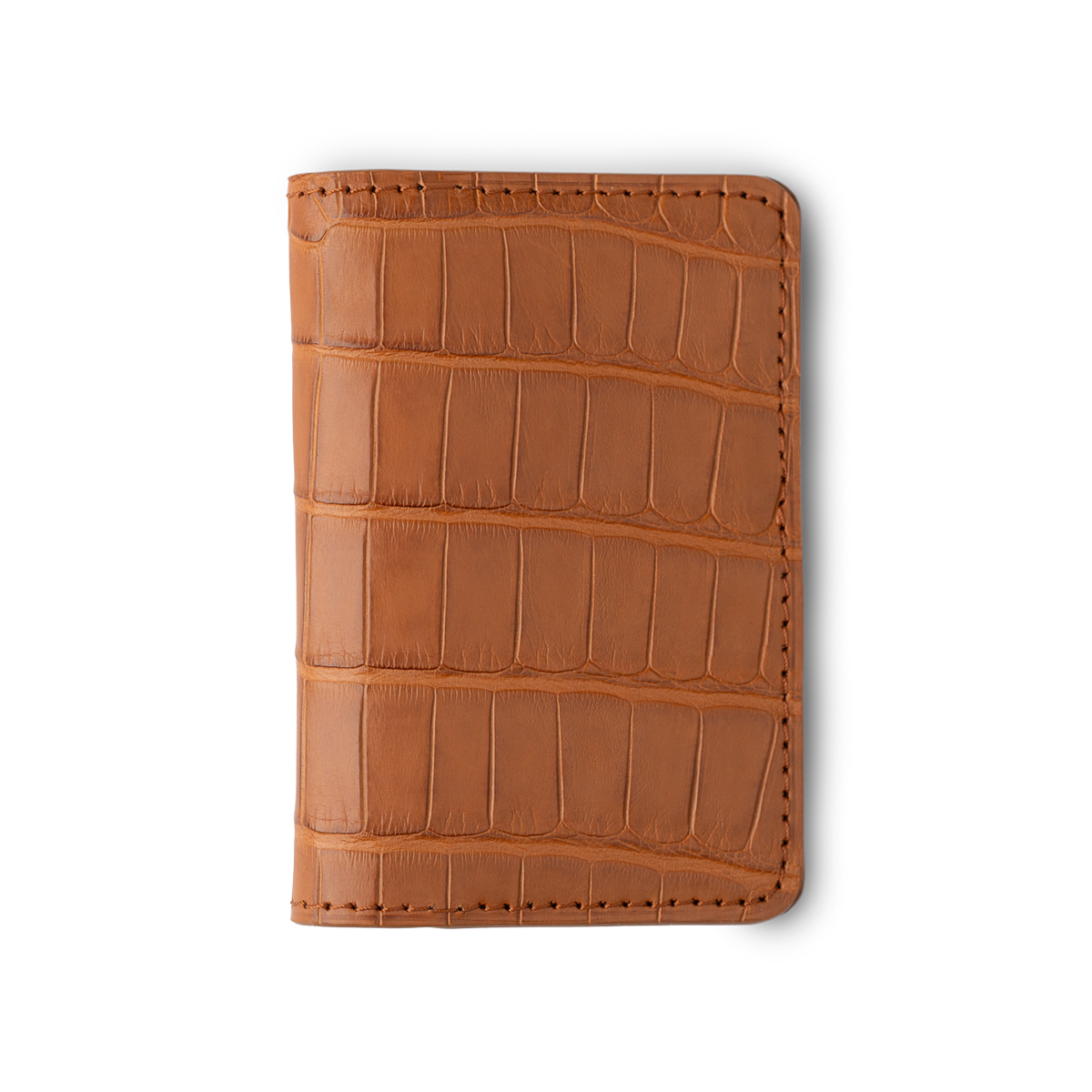 American Alligator Sport Organizer - Cognac & Navy