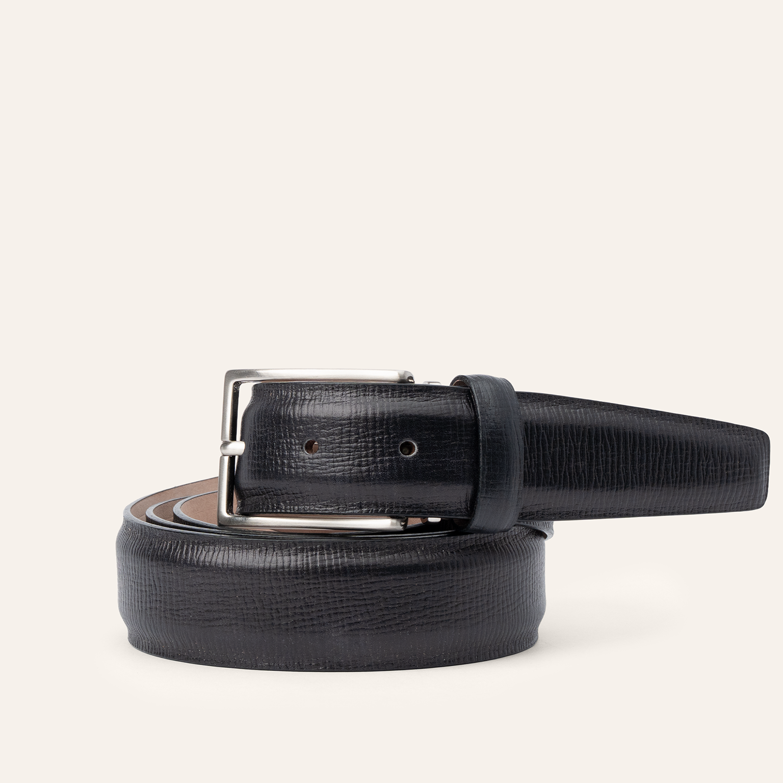 Italian Textured Calf 35mm - Black