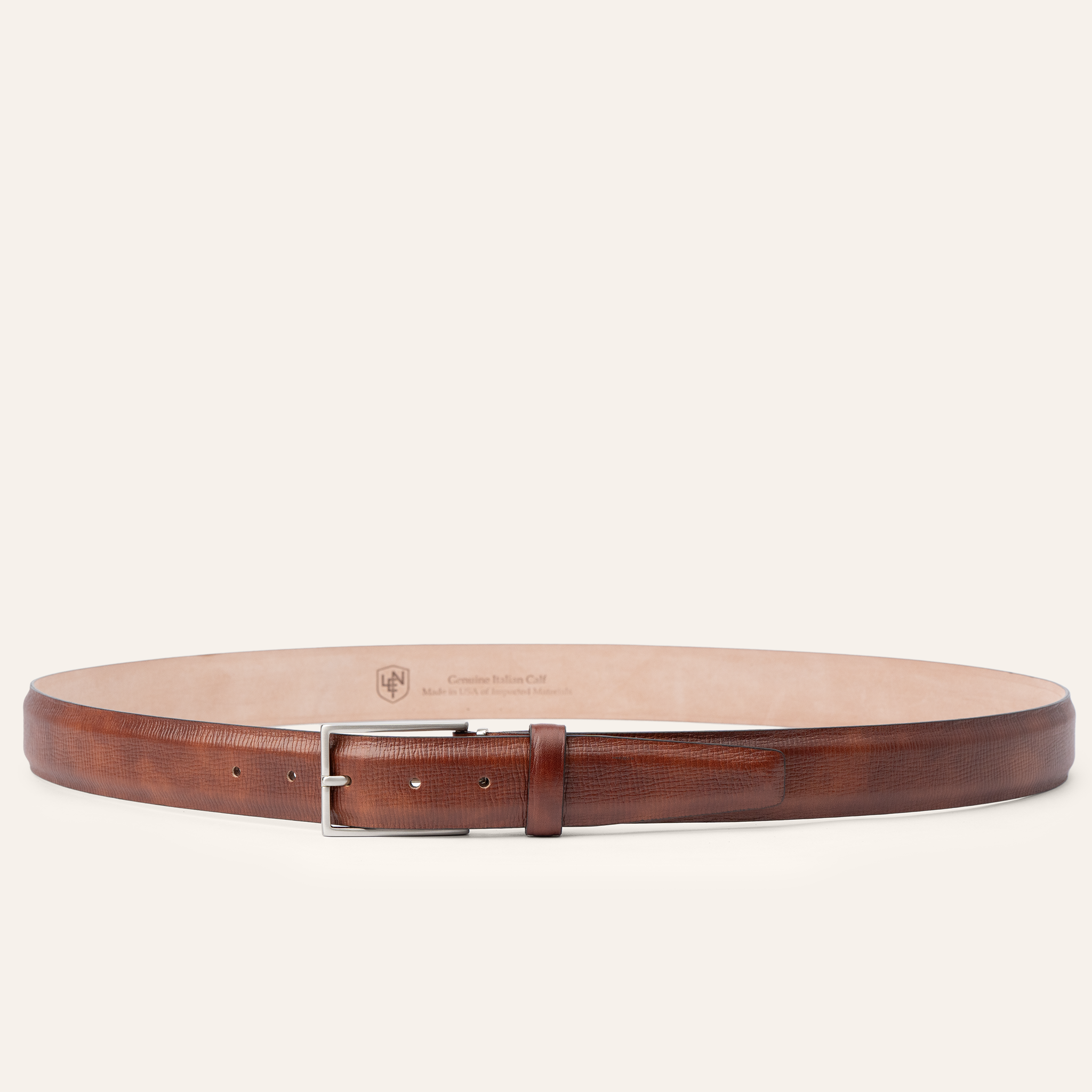 Italian Textured Calf 35mm - Cognac