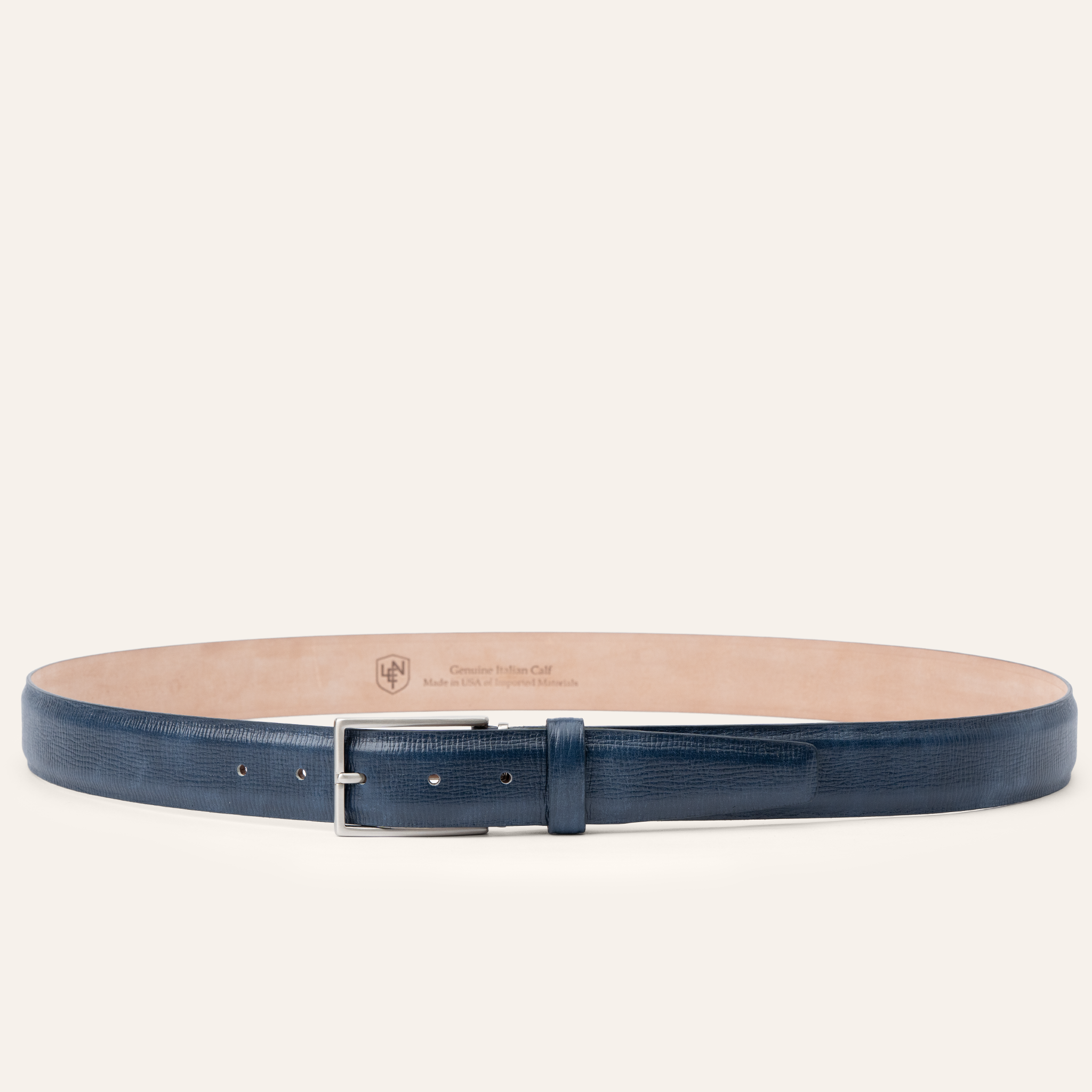 Italian Textured Calf 35mm - Denim