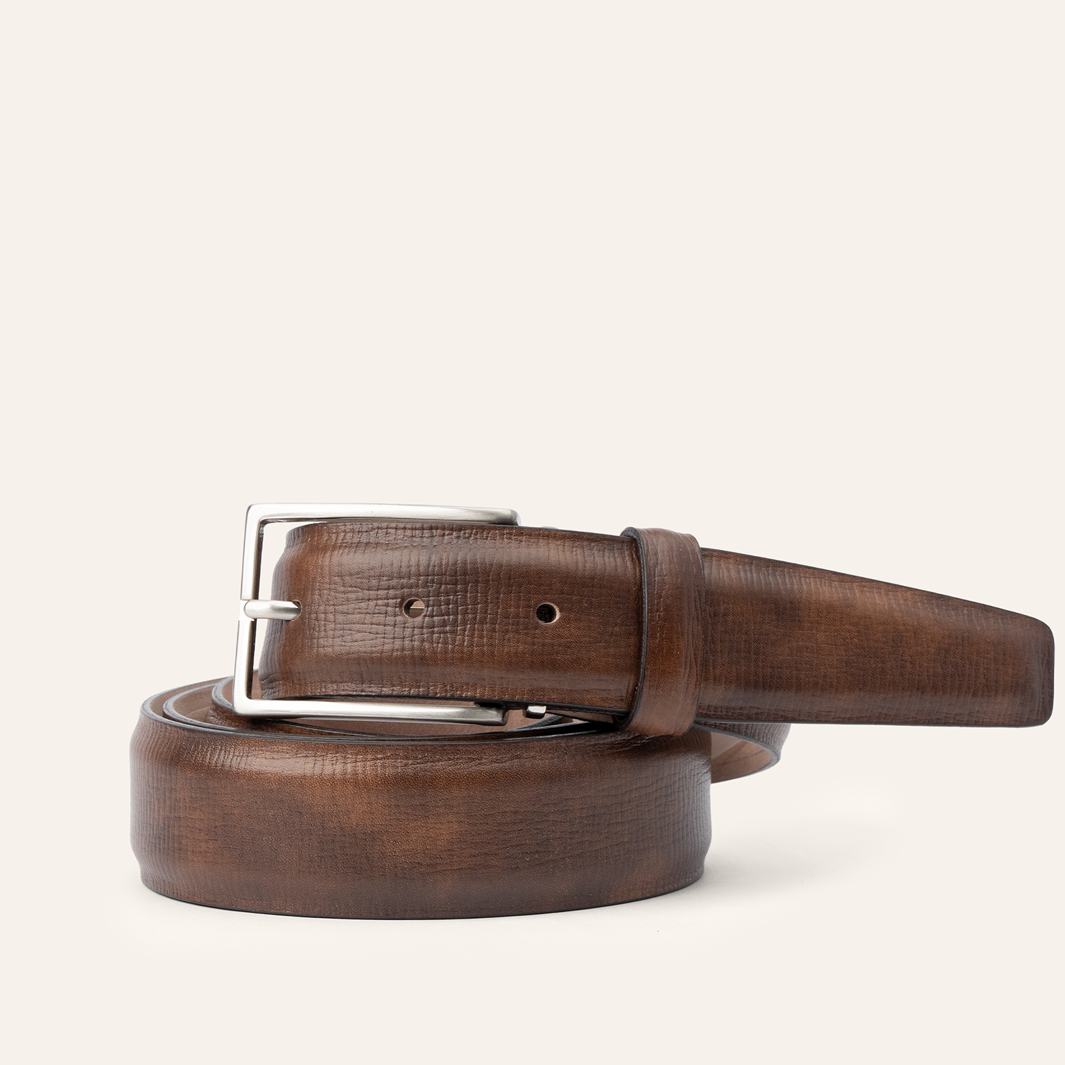 Italian Textured Calf 35mm - Pecan