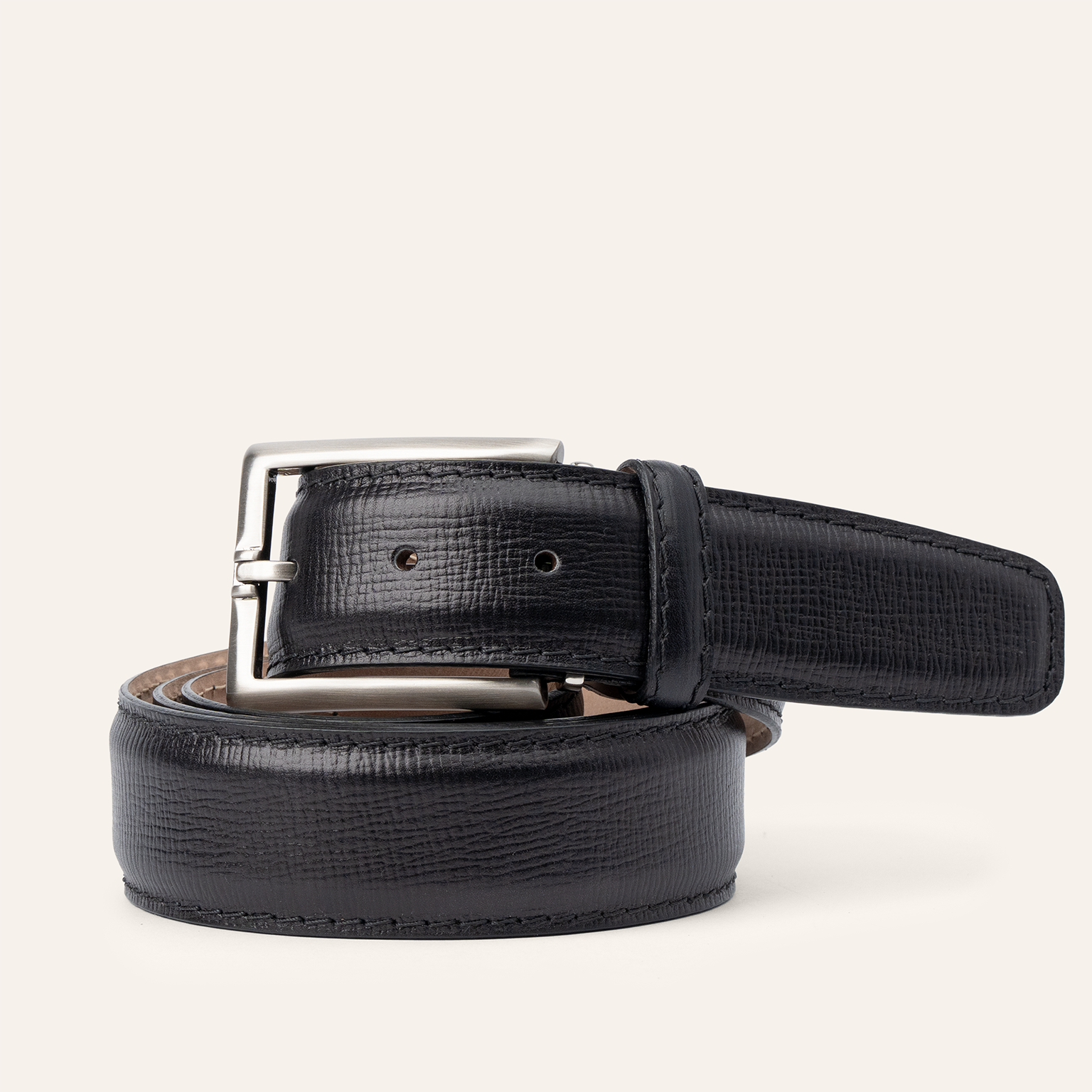 Italian Textured Calf 40mm - Black
