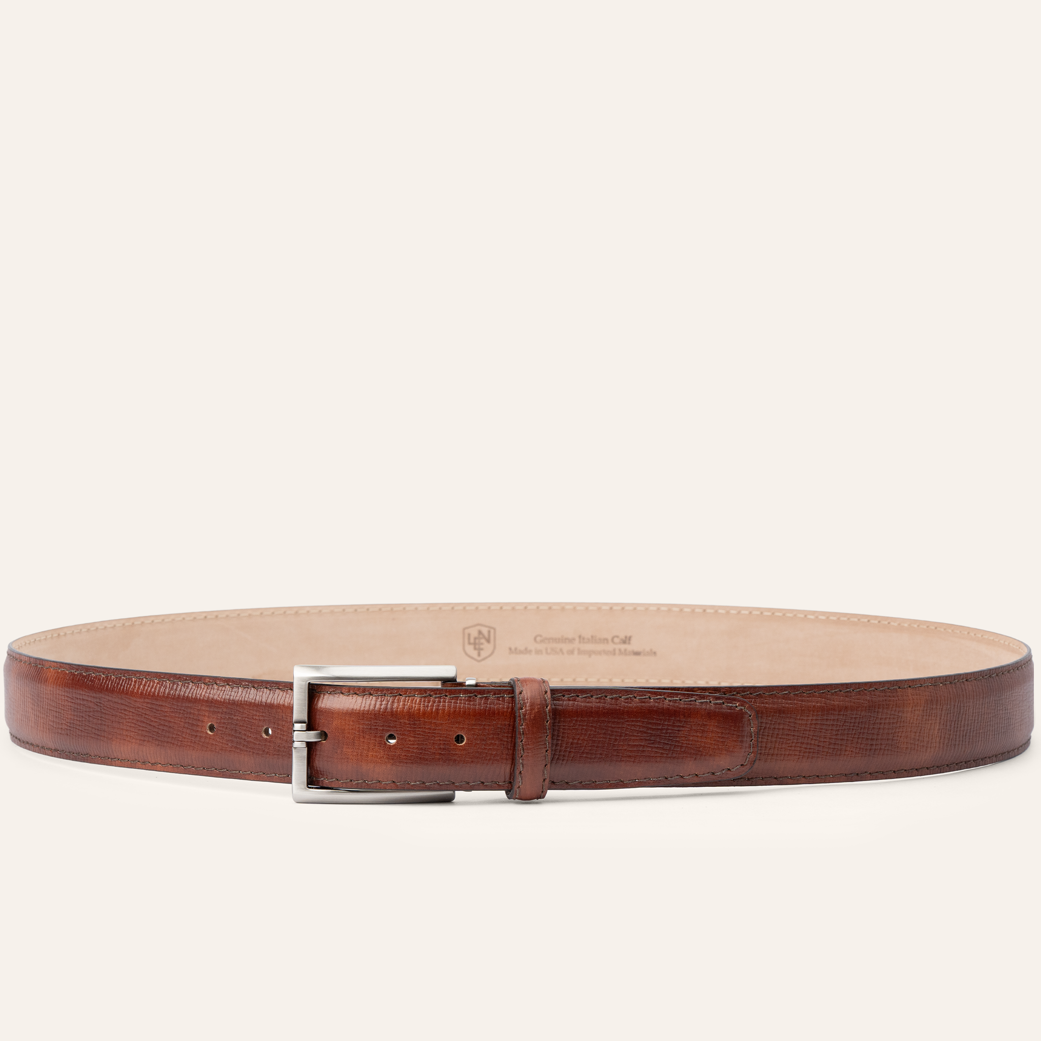 Italian Textured Calf 40mm - Cognac