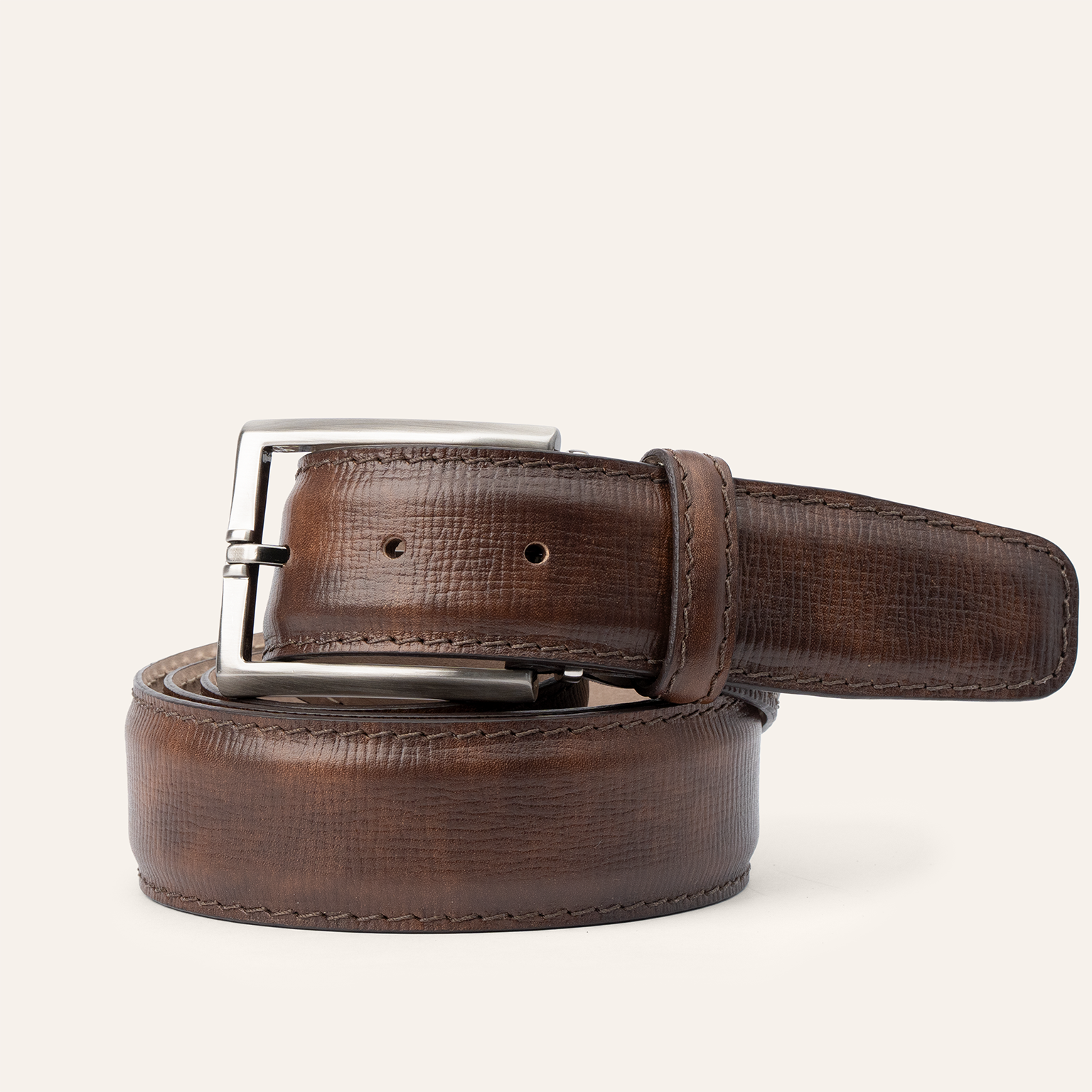 Italian Textured Calf 40mm - Pecan