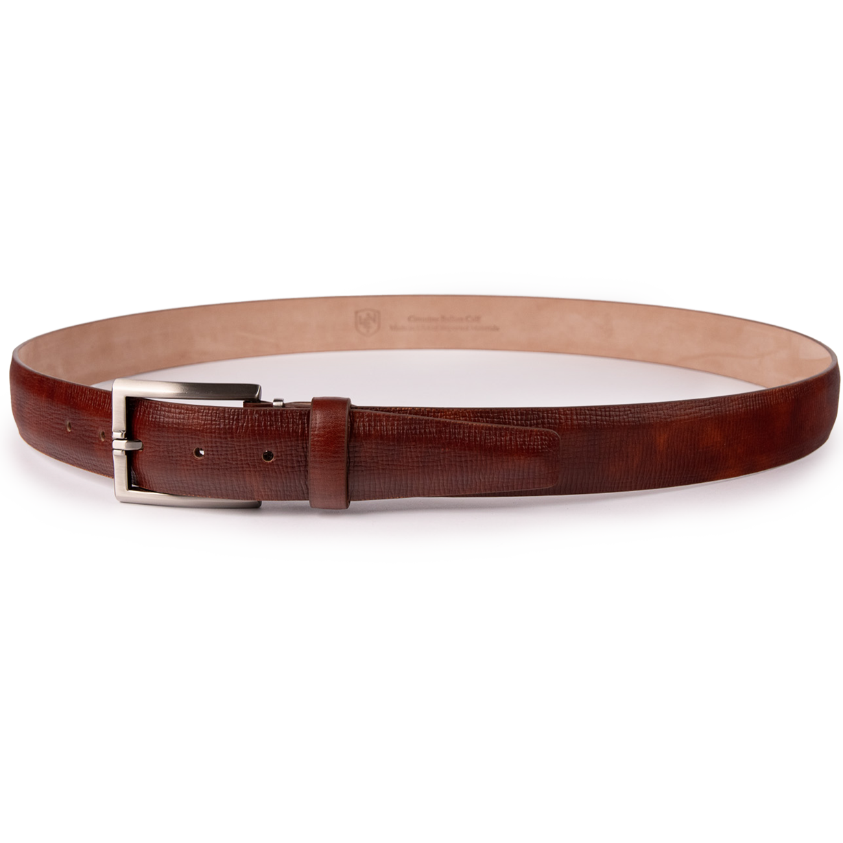 Italian Textured Calf 35mm - Cognac
