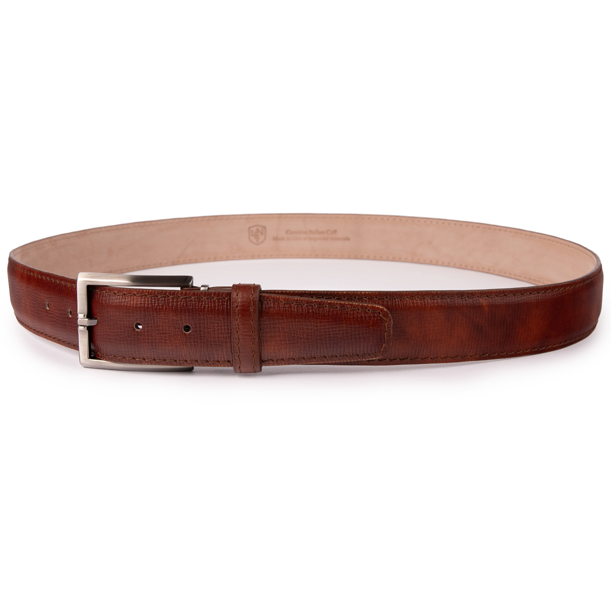 Italian Textured Calf 40mm - Cognac