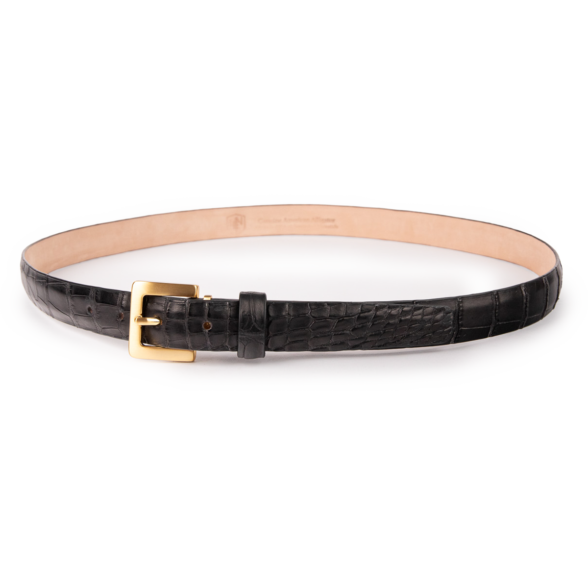 Matte Alligator - Black 25mm