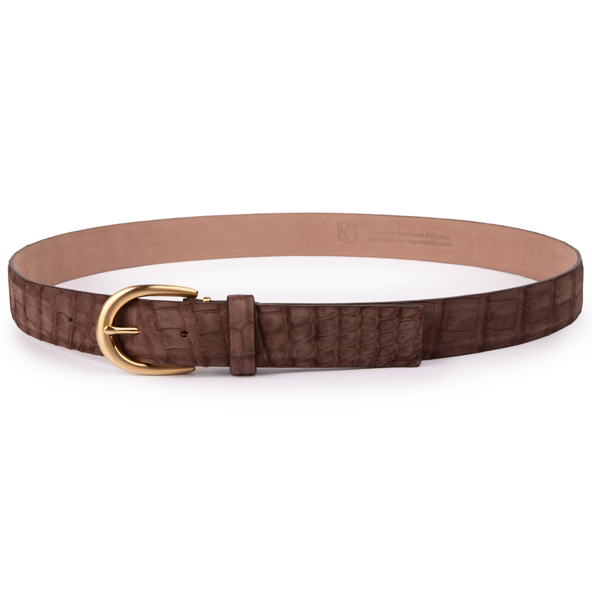 Buffed Alligator - Brown 35mm