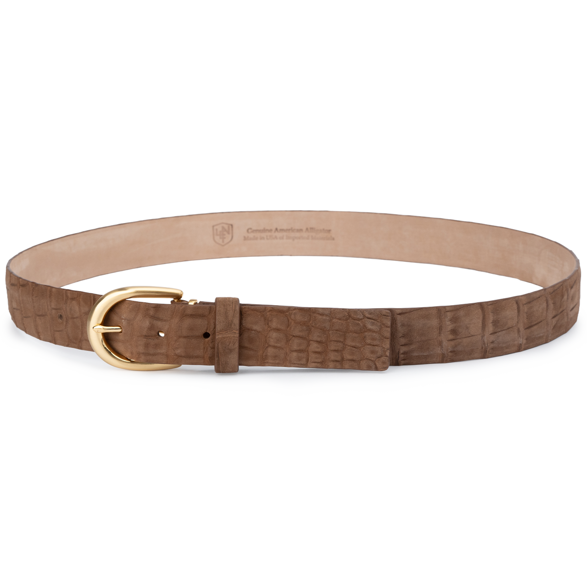 Buffed Alligator - Chestnut 35mm